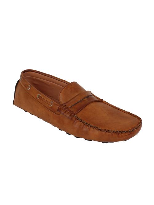 tan leatherette loafers - 11046006 - Very Small Image - 1