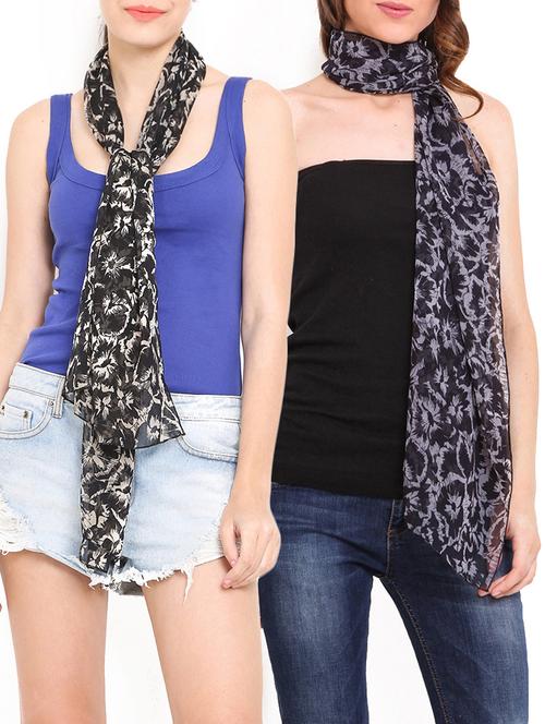 multi colored polyester scarf - 11048550 - Very Small Image - 1