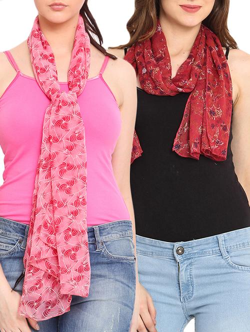 multi colored polyester scarf - 11048558 - Very Small Image - 1