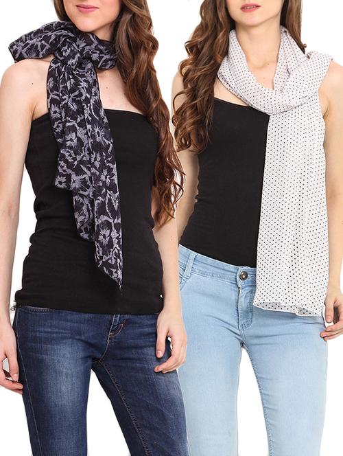 multi colored polyester scarf - 11048562 - Very Small Image - 1