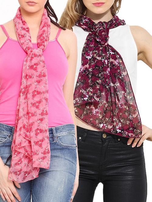 multi colored polyester scarf - 11048567 - Very Small Image - 1