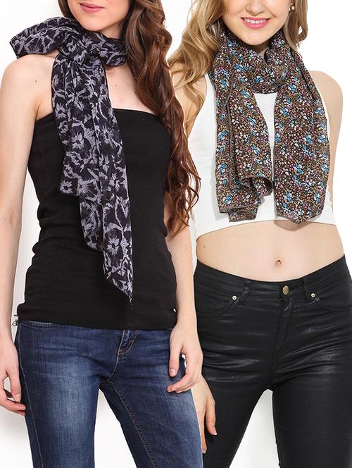 multi colored polyester scarf - 11048647 - Very Small Image - 1