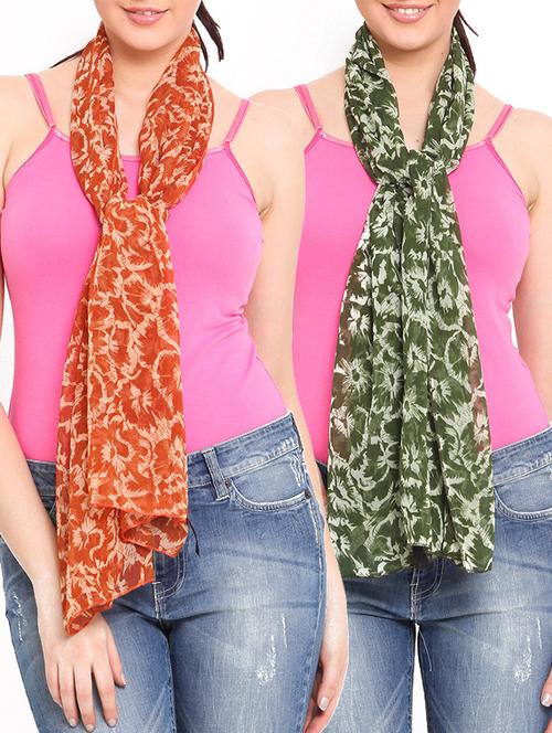 multi colored polyester scarf - 11048678 - Very Small Image - 1