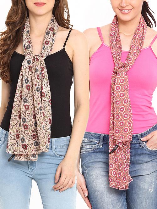 multi colored polyester scarf - 11048685 - Very Small Image - 1