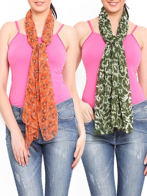 multi colored polyester scarf - 11048697 - Very Small Image - 1