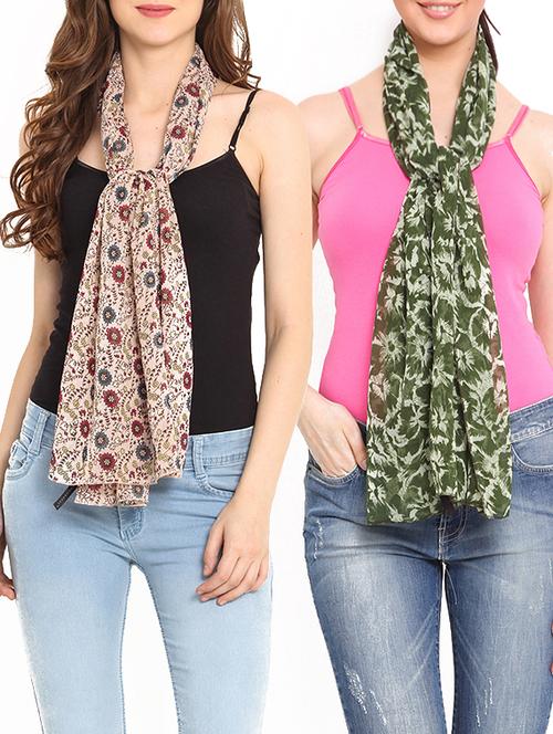 multi colored polyester scarf - 11048704 - Very Small Image - 1