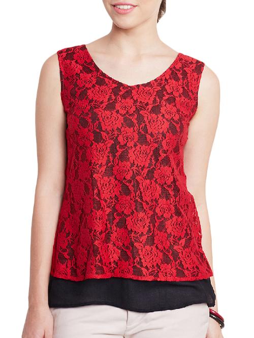 red cotton top - 11052055 - Very Small Image - 1