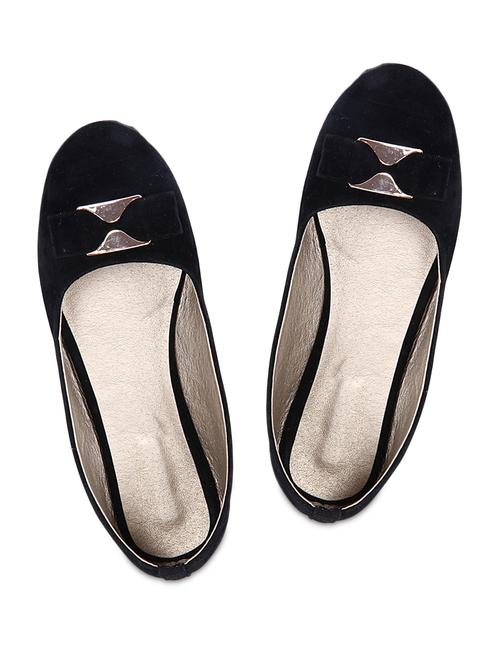 metal bow embellished ballerinas - 1105260 - Very Small Image - 1