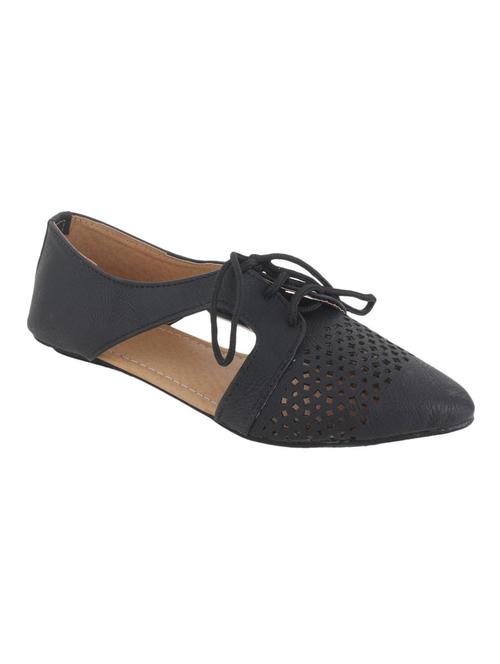 black leatherette loafers - 11052916 - Very Small Image - 1