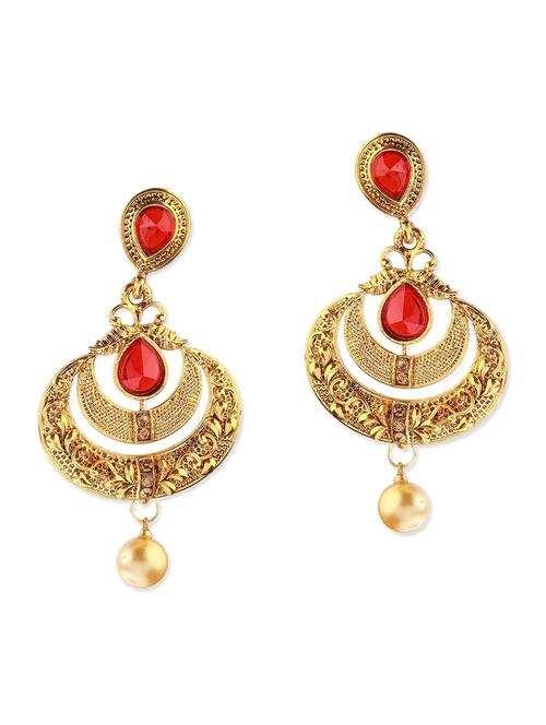 red metal earring - 11053434 - Very Small Image - 1