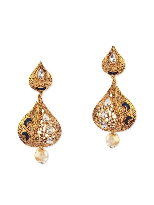blue metal earring - 11053460 - Very Small Image - 1
