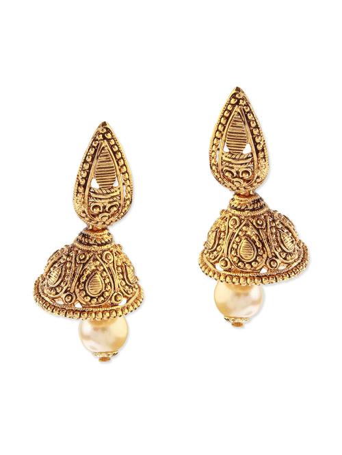 gold metal earring - 11053482 - Very Small Image - 1