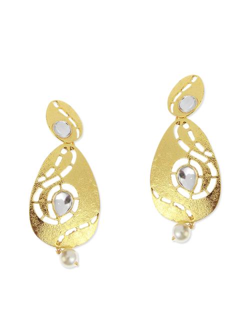 gold metal earring - 11053531 - Very Small Image - 1
