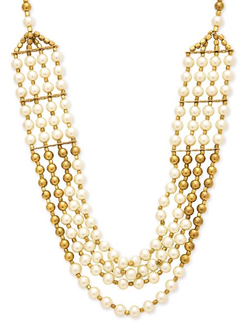 gold beads necklace - 11057374 - Very Small Image - 1