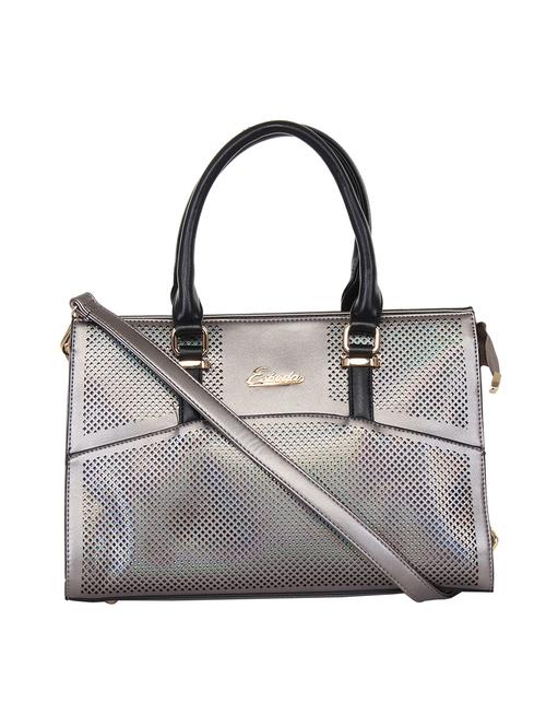 grey leatherette handbag - 11062239 - Very Small Image - 1