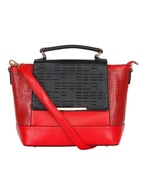 red leatherette handbag - 11062254 - Very Small Image - 1