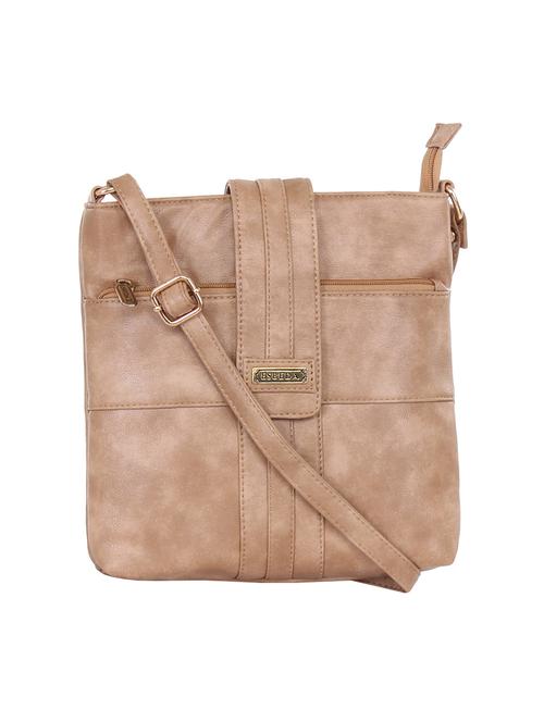 beige leatherette sling bag - 11062259 - Very Small Image - 1