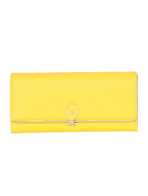 yellow leatherette wallet - 11062278 - Very Small Image - 1