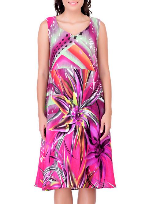 multi colored rayon dress - 11062883 - Very Small Image - 1