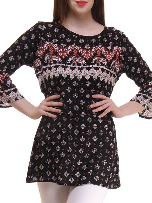 black rayon top - 11065296 - Very Small Image - 1