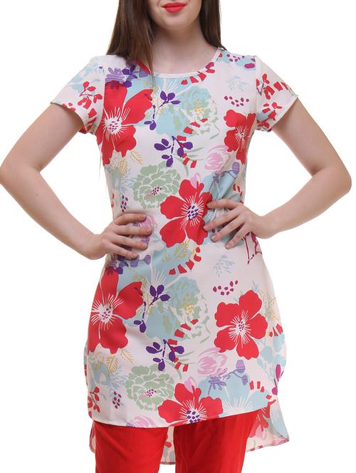 multicolor polyester tunic - 11065305 - Very Small Image - 1