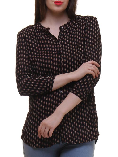 black rayon shirt - 11065324 - Very Small Image - 1