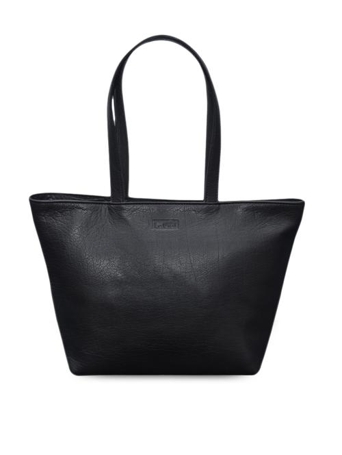 stylish black leather tote bag - 1106577 - Very Small Image - 1