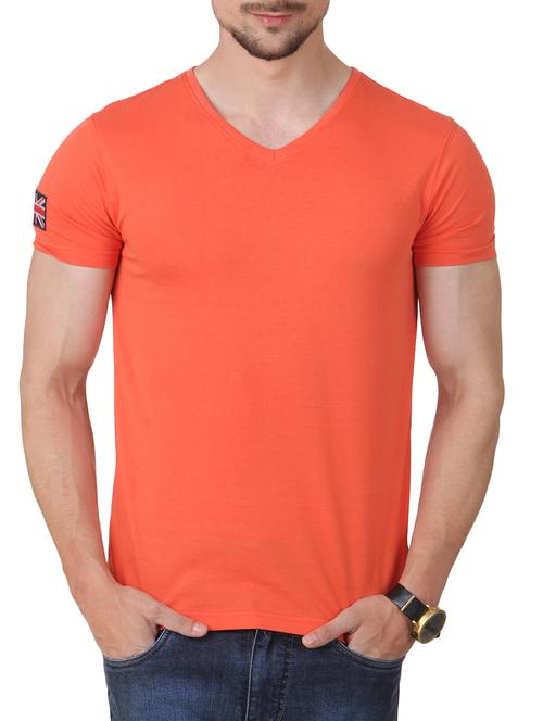 orange cotton tshirt - 11067620 - Very Small Image - 1