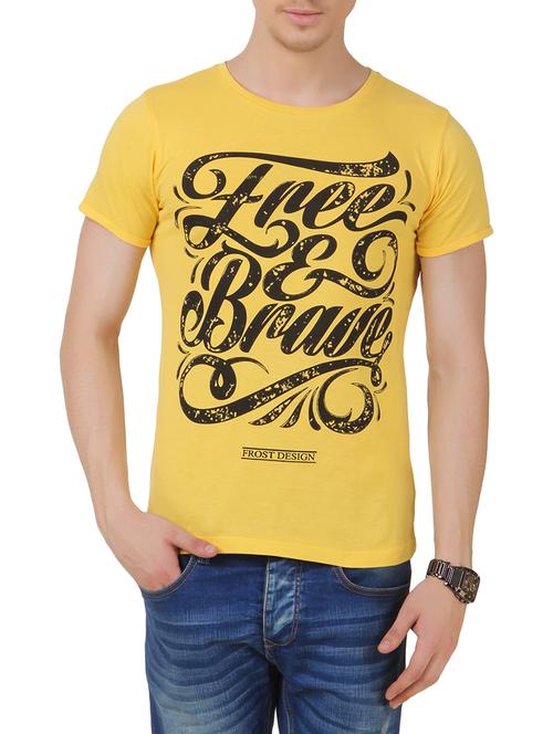 yellow cotton tshirt - 11067640 - Very Small Image - 1