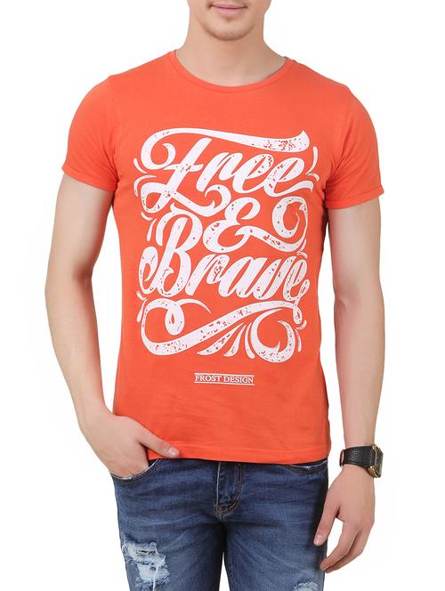 orange cotton tshirt - 11067642 - Very Small Image - 1