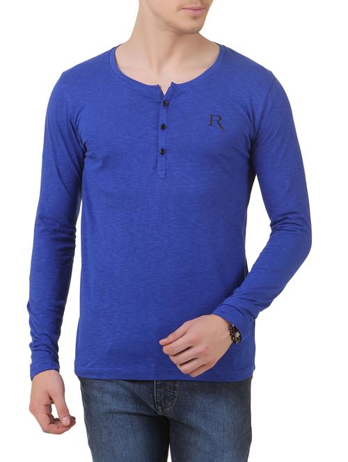 blue cotton tshirt - 11067666 - Very Small Image - 1