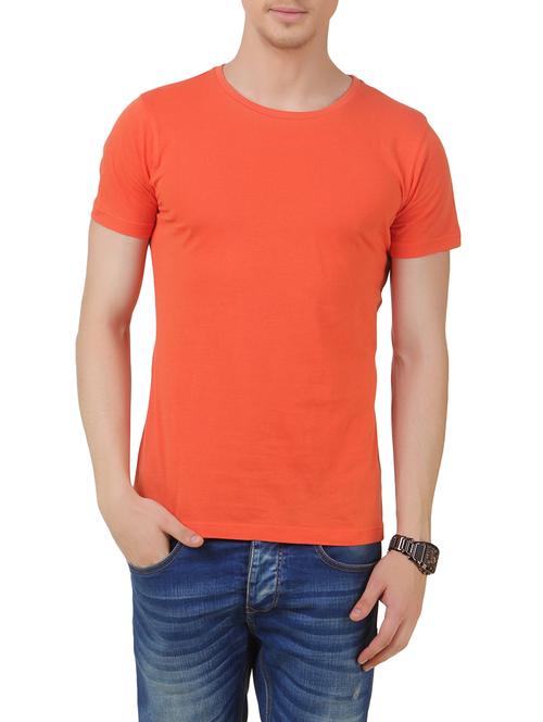 orange cotton tshirt - 11067668 - Very Small Image - 1