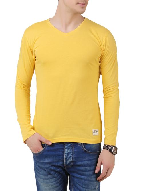 yellow cotton tshirt - 11067677 - Very Small Image - 1