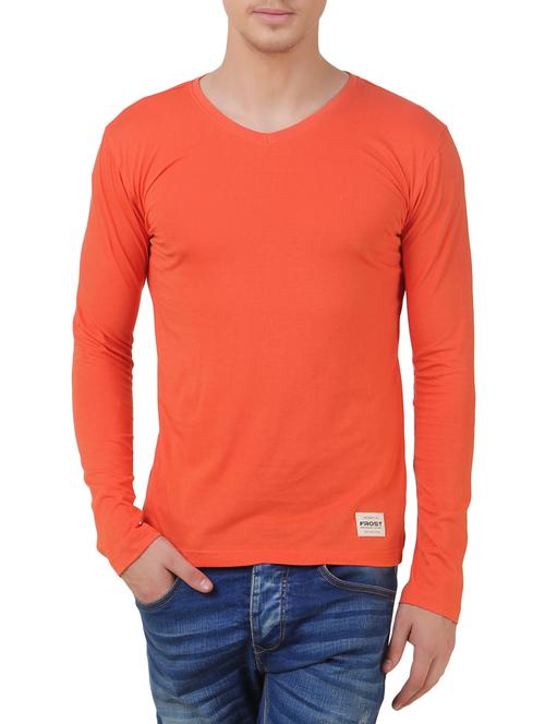 orange cotton tshirt - 11067679 - Very Small Image - 1