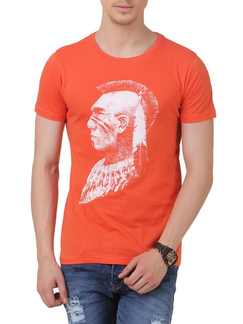 orange cotton tshirt - 11067684 - Very Small Image - 1