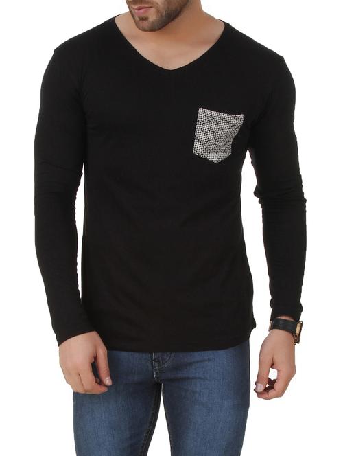 black cotton tshirt - 11067700 - Very Small Image - 1