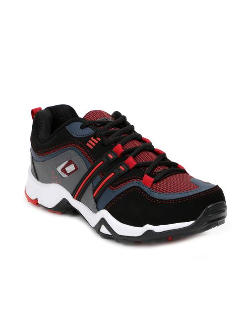 black, red, grey mesh sport shoes - 11069050 - Very Small Image - 1