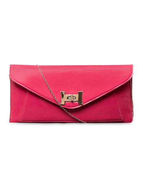pink leatherette glossy clutch - 1107038 - Very Small Image - 1