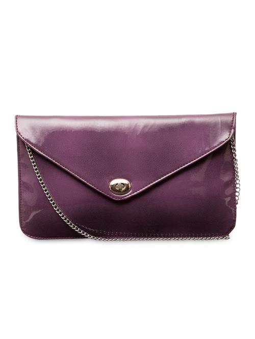 magnetic snap closure purple clutch - 1107052 - Very Small Image - 1