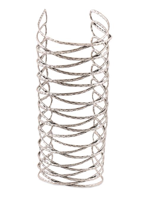 intertwined silver alloy bangle - 1107145 - Very Small Image - 1