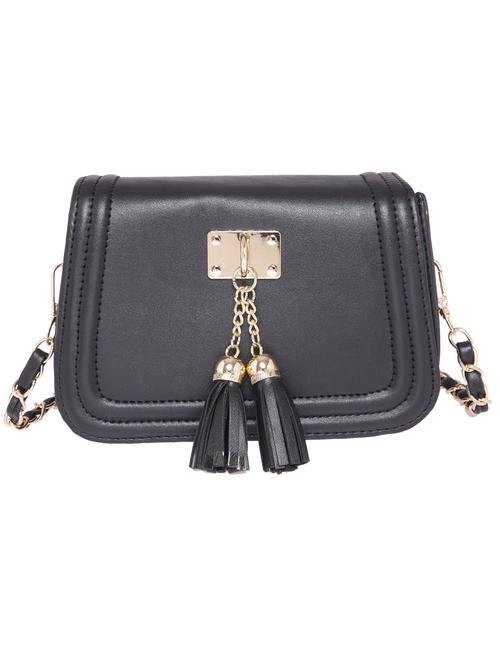 black leatherette sling bag - 11072253 - Very Small Image - 1
