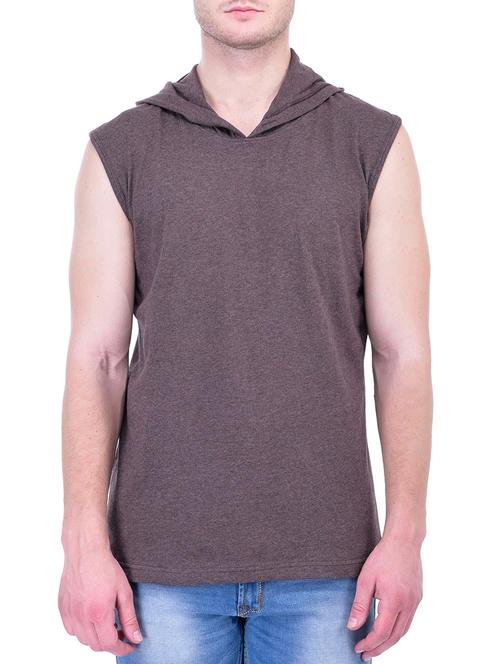 brown cotton sweatshirt - 11072449 - Very Small Image - 1