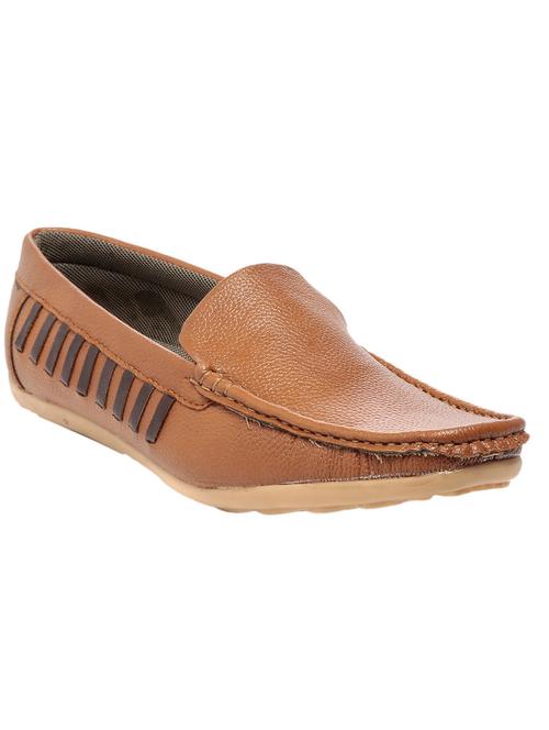 tan leather slip on loafers - 11075751 - Very Small Image - 1