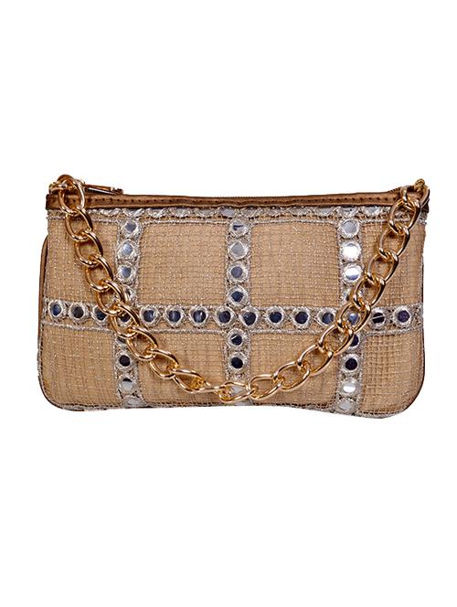 beige jute clutch - 11081990 - Very Small Image - 1