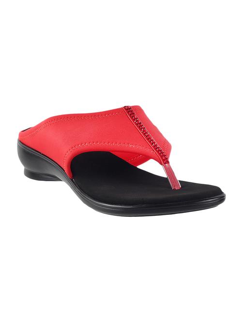 red leatherette sandals - 11082150 - Very Small Image - 1