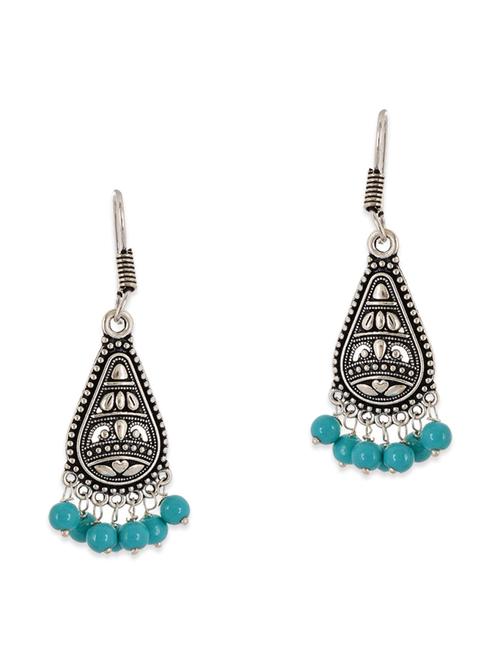 silver, black, silver brass earring - 11083768 - Very Small Image - 1