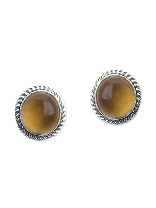 brown brass earring - 11083800 - Very Small Image - 1