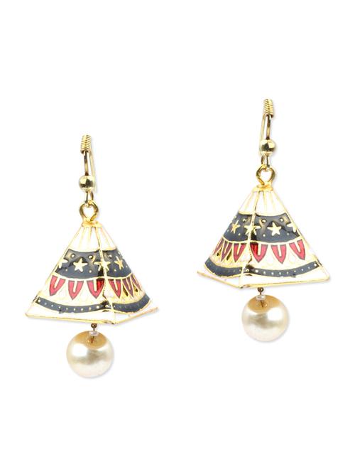 multi colored brass earring - 11083809 - Very Small Image - 1