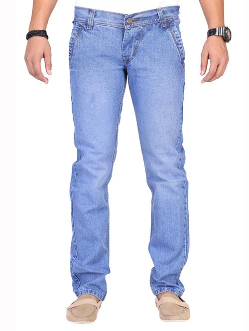 blue cotton blend jeans - 11085882 - Very Small Image - 1