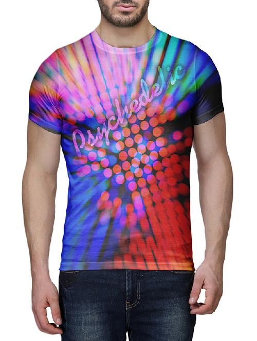 multi colored polyester front print tshirt - 11088479 - Very Small Image - 1